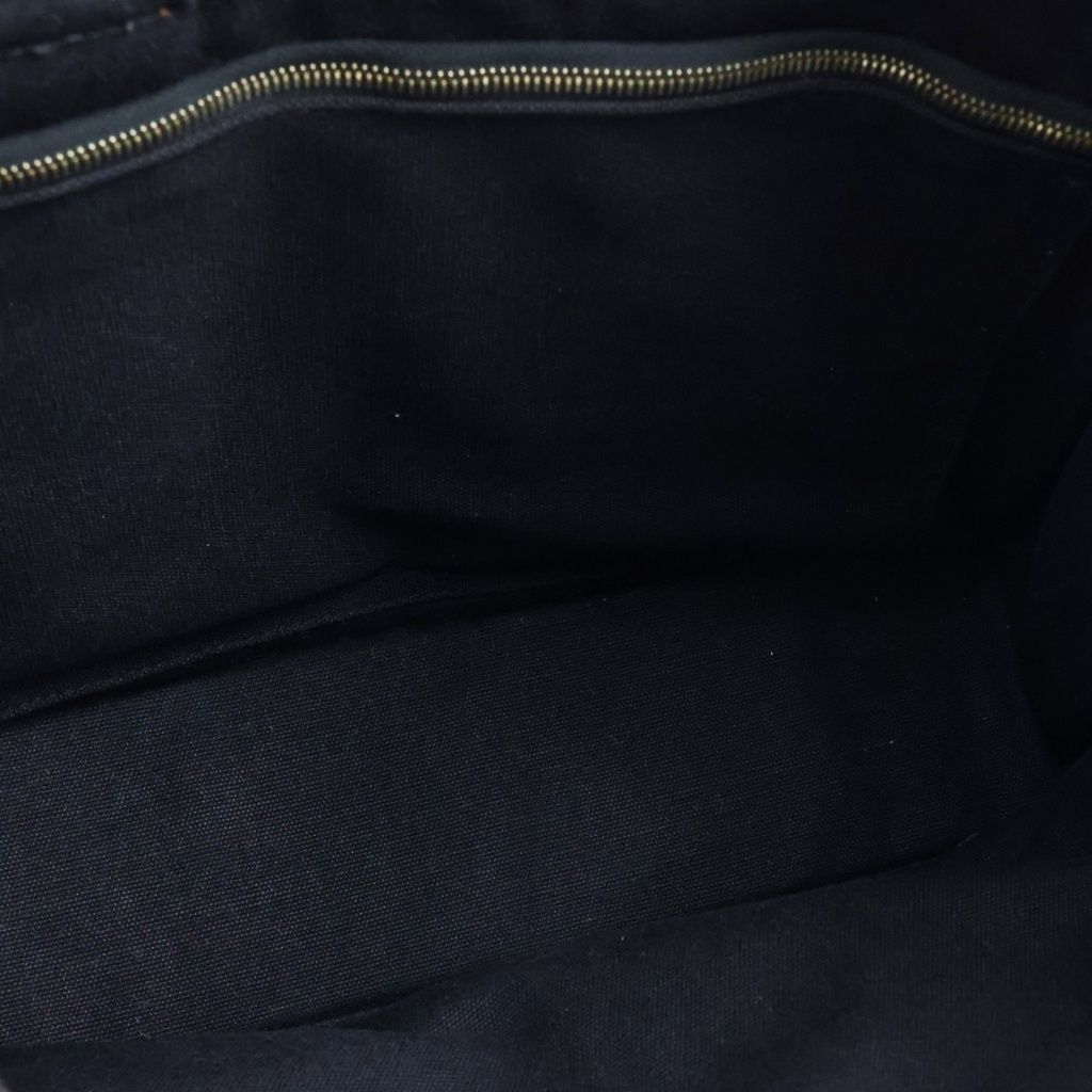 Hermes Fourre Tout PM Canvas Tote Handbag Black — view 8
