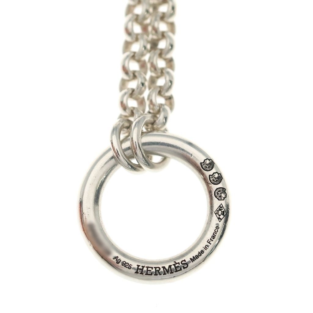 Hermes Chaine D'ancre Alea 2 Long Necklace 925 Sterling Silver — view 4