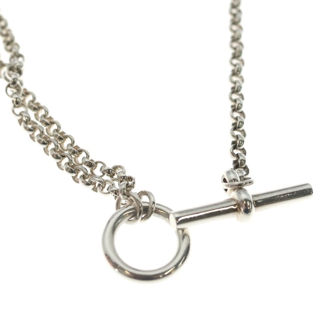 Hermes Chaine D'ancre Alea 2 Long Necklace 925 Sterling Silver — view 5