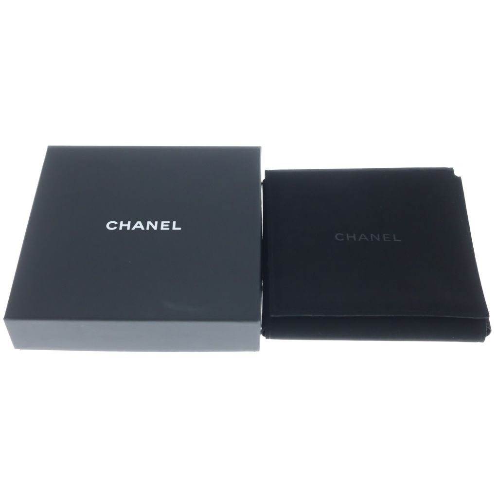 Chanel CC Logo Necklace Choker Pearl Rhinestone Ribbon Silver — view 6