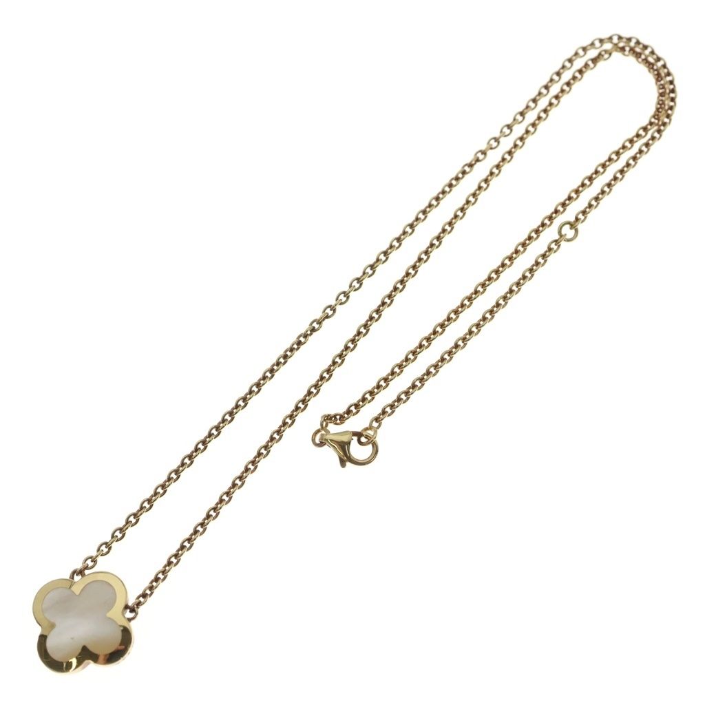 Van Cleef & Arpels Pure Alhambra Necklace Yellow Gold White Shell — view 2