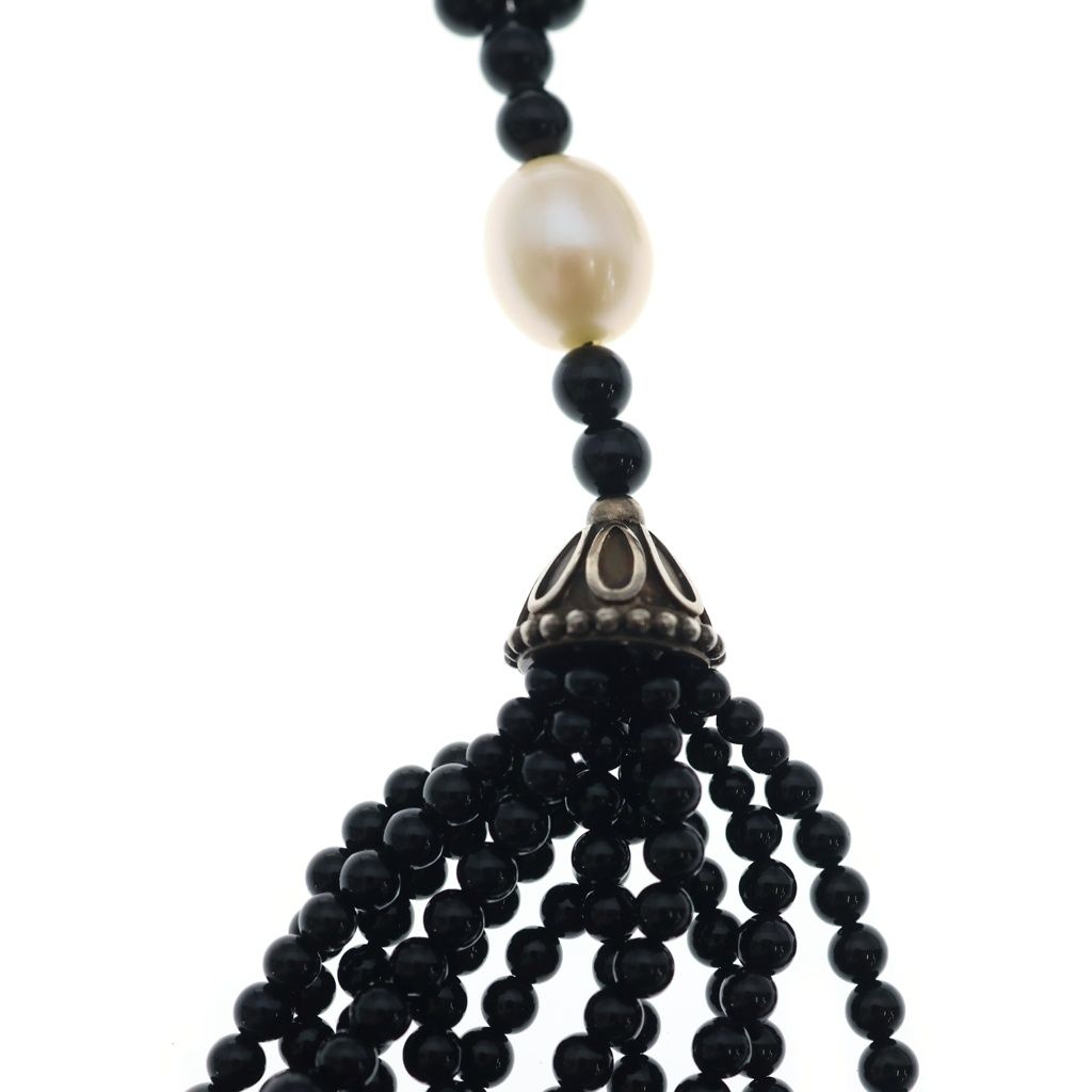 Tiffany & Co Zieg Feld Collection Onyx Fringe Necklace Black — view 3