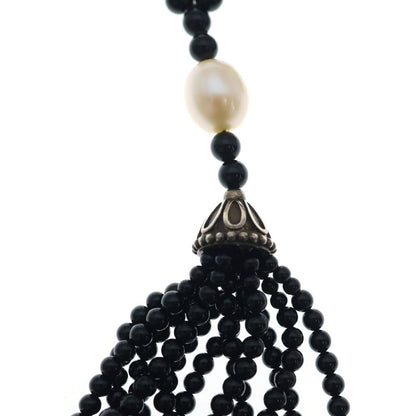 Tiffany & Co Zieg Feld Collection Onyx Fringe Necklace Black — view 3
