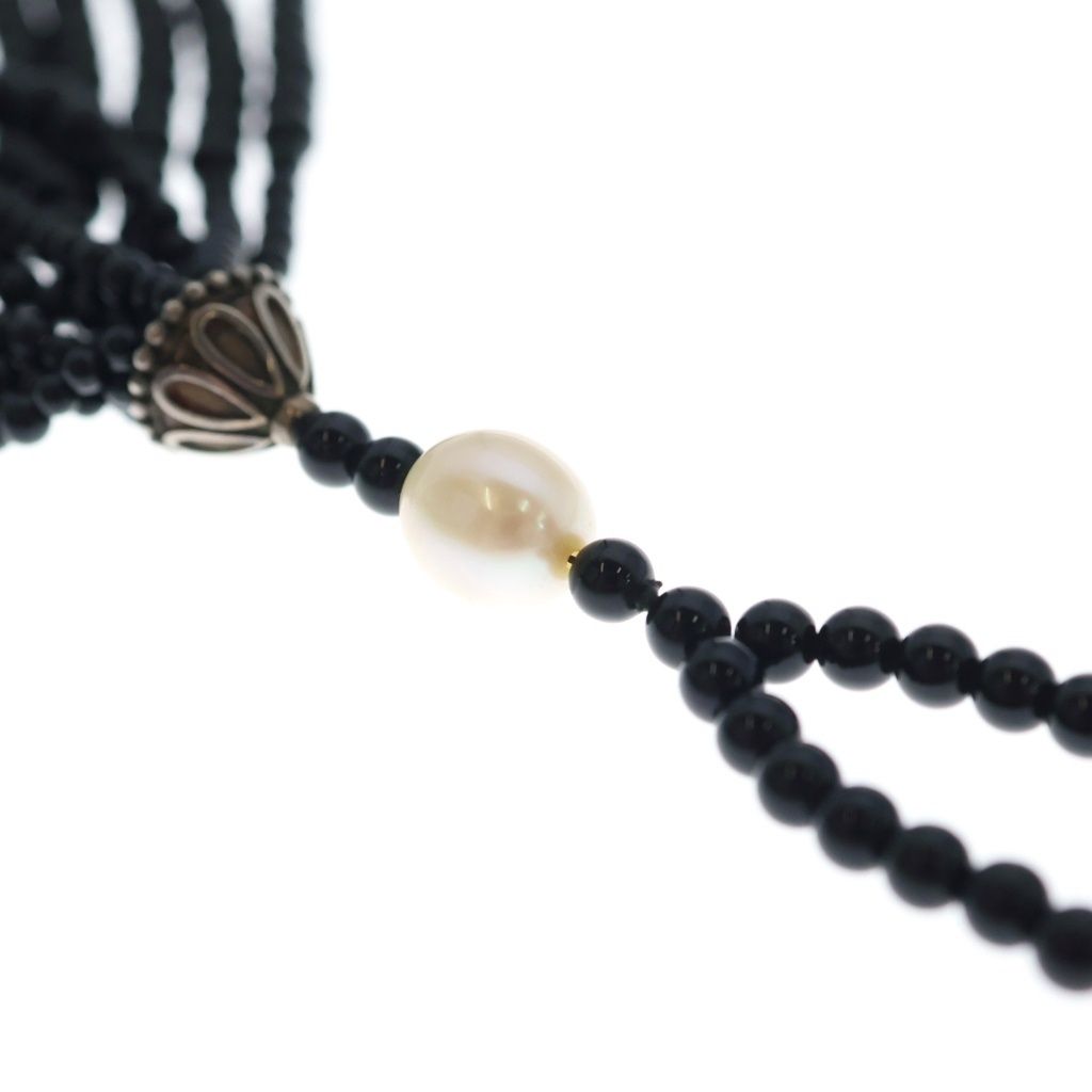 Tiffany & Co Zieg Feld Collection Onyx Fringe Necklace Black — view 5