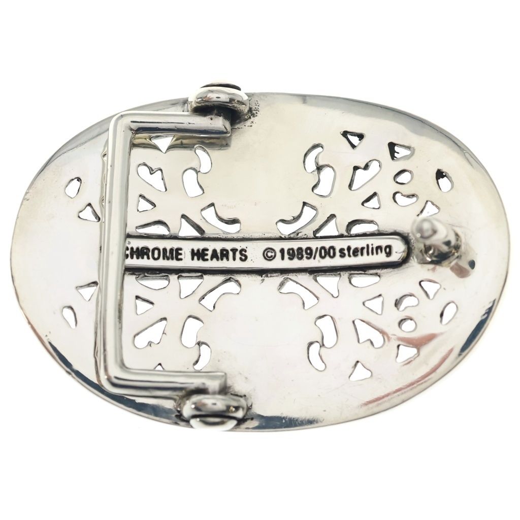 Chrome Hearts Oval Cross Strap 1.5 Classic Buckle Silver Belt — view 2