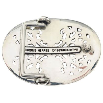 Chrome Hearts Oval Cross Strap 1.5 Classic Buckle Silver Belt — view 2