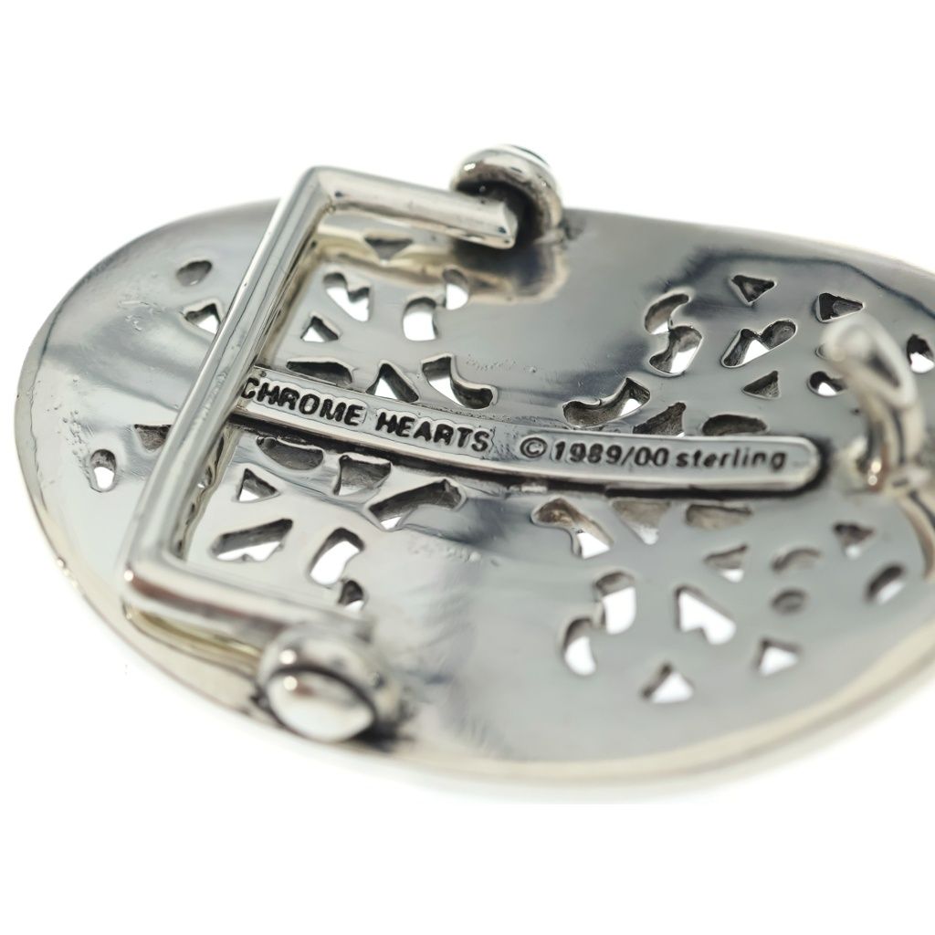 Chrome Hearts Oval Cross Strap 1.5 Classic Buckle Silver Belt — view 5