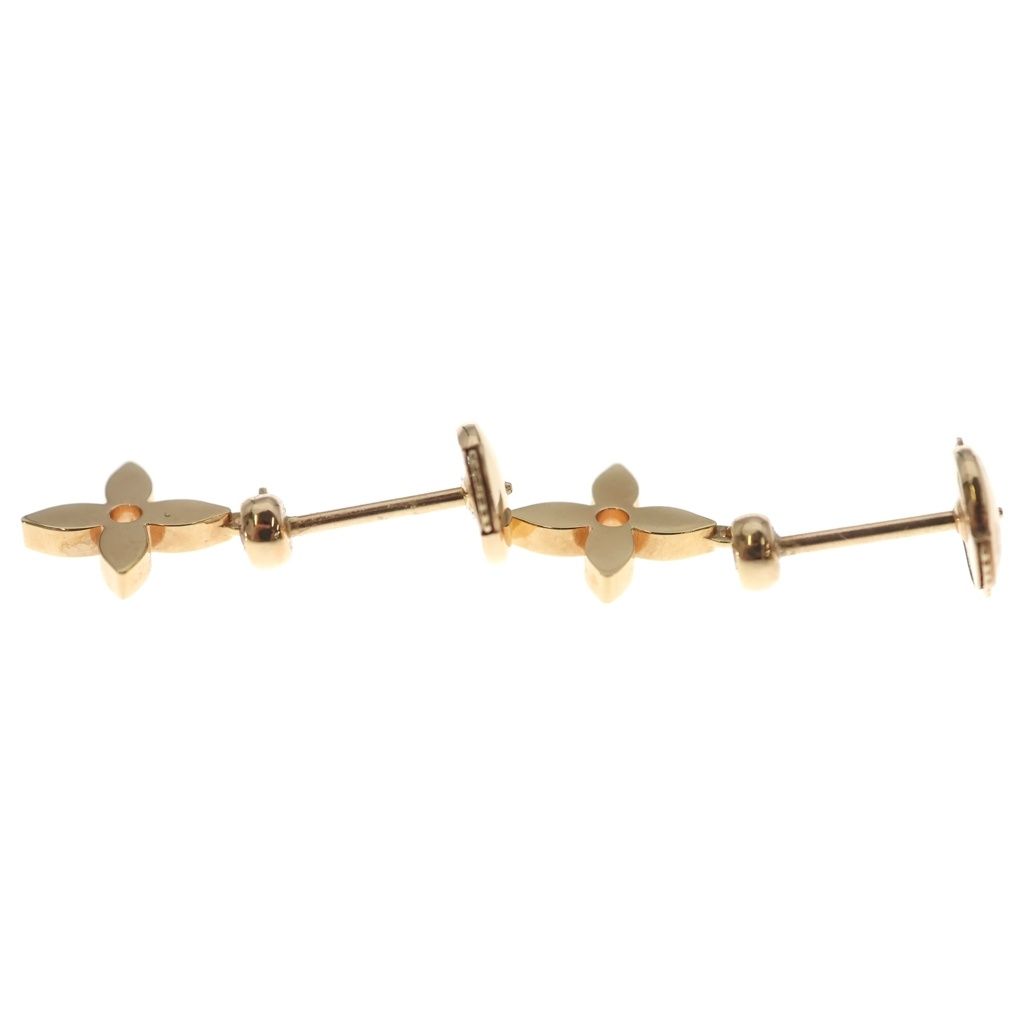 Louis Vuitton Monogram Idylle Earrings Pink Gold — view 3