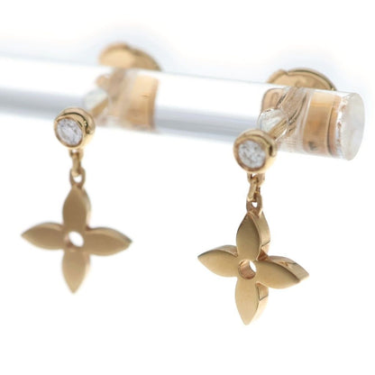 Louis Vuitton Monogram Idylle Earrings Pink Gold