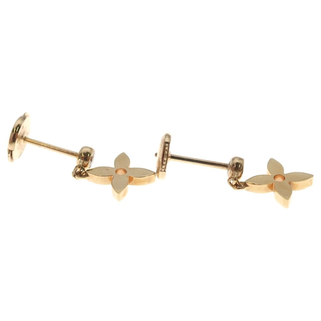 Louis Vuitton Monogram Idylle Earrings Pink Gold — view 4