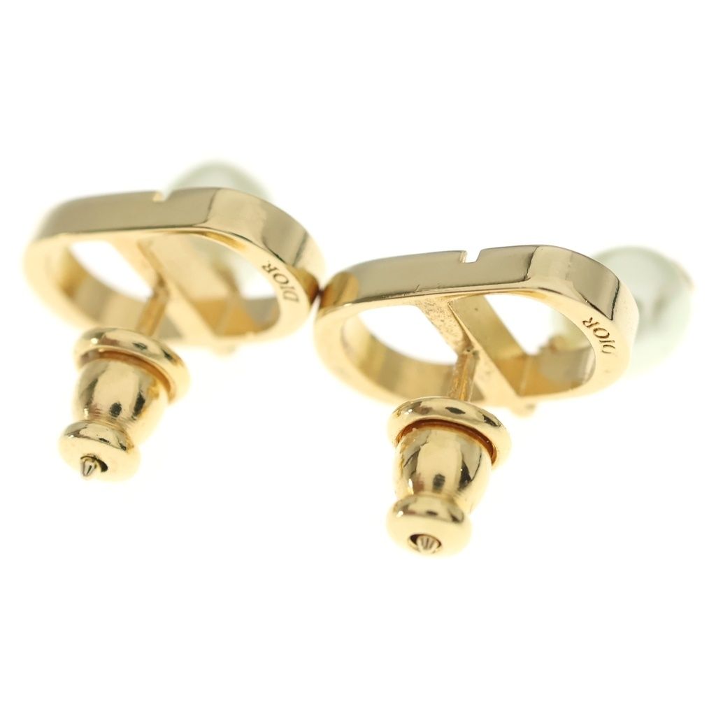 Dior CD Logo Pearl Earrings — view 2