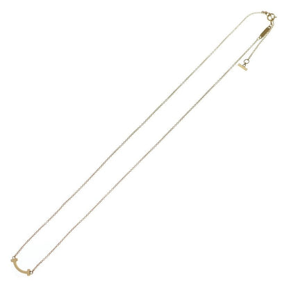 Tiffany & Co T Smile Mini Necklace Pink Gold — view 2