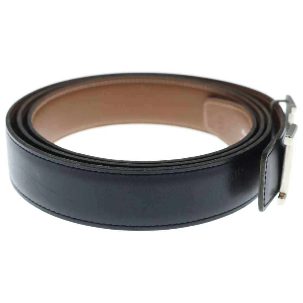 Hermes Constance Belt H Buckle Silver Black Brown — view 3