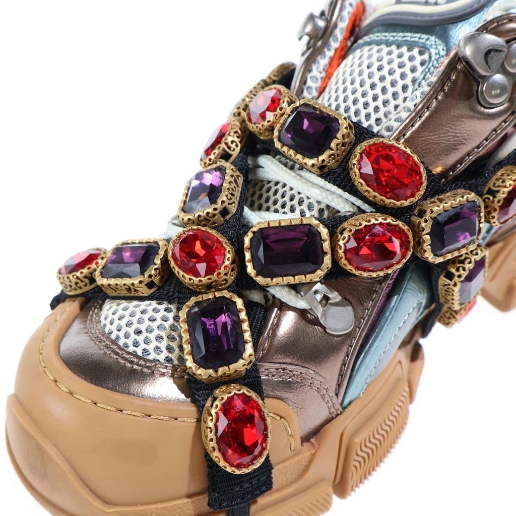 Gucci Low-Top Sneakers Multicolor Rhinestone — view 6