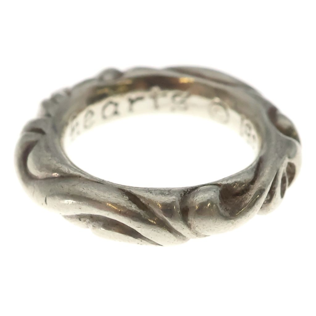 Chrome Hearts Scrl Band Scroll Ring Silver — view 3