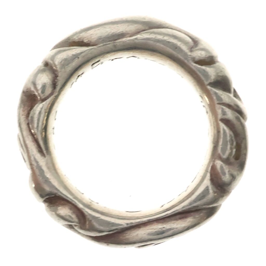 Chrome Hearts Scrl Band Scroll Ring Silver — view 6