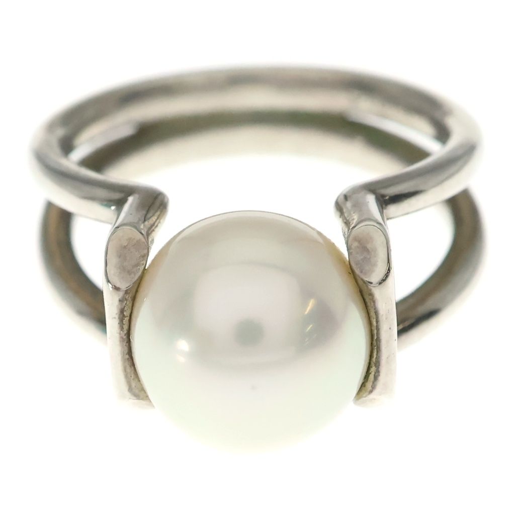 Tiffany & Co HardWear Fresh Water Pearl Ring Silver