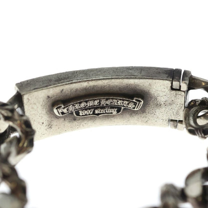 Chrome Hearts ID Floral Cross ID Fancy Link Bracelet Silver — view 5