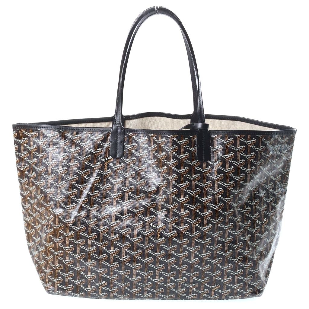 Goyard Saint Louis GM Tote Bag Black Leather — view 2