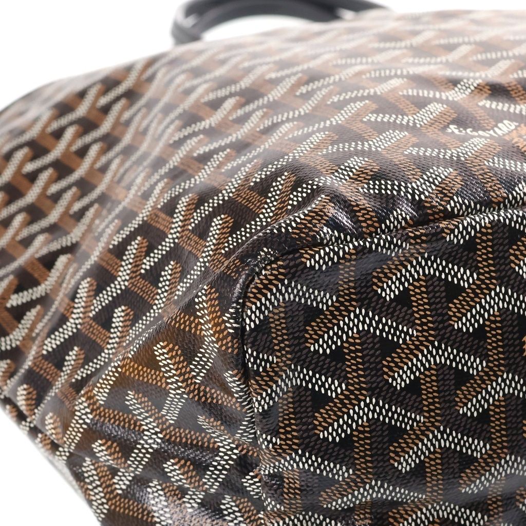 Goyard Saint Louis GM Tote Bag Black Leather — view 5