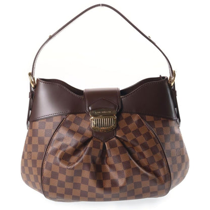 Louis Vuitton Damier Sistina MM Bag Brown Leather Gold