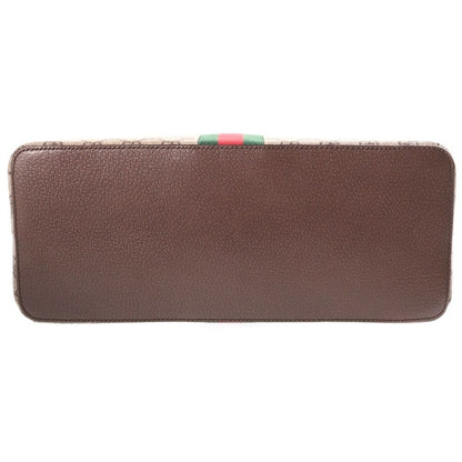 Gucci GG Supreme Ophidia Sherry Line Leather 2-Way Bag Beige — view 4