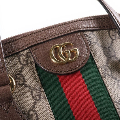 Gucci GG Supreme Ophidia Sherry Line Leather 2-Way Bag Beige — view 6