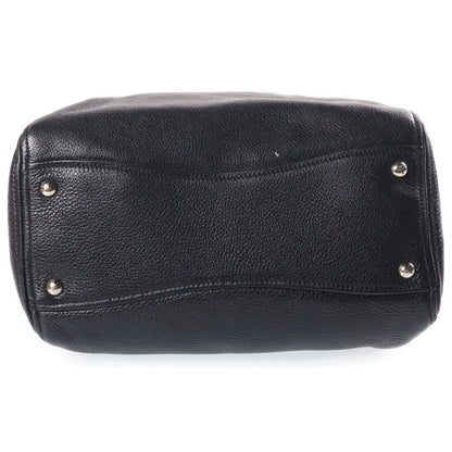 Miu Miu Vitello Phoenix Leather Handbag Silver Black — view 4