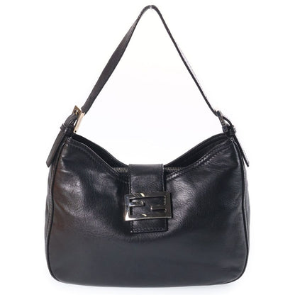 Fendi Mamma Bucket Handbag Bag Black Nata Leather