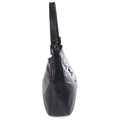 Fendi Mamma Bucket Handbag Bag Black Nata Leather — view 3