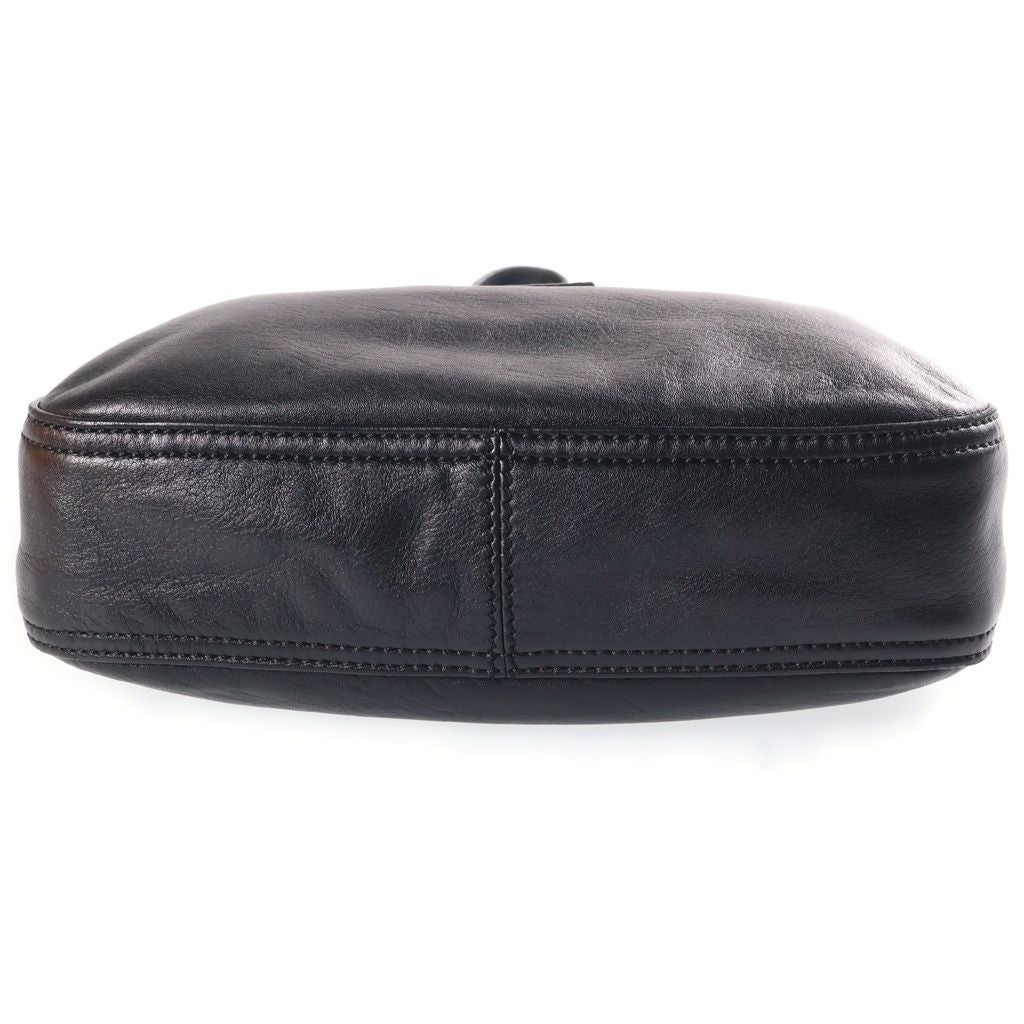 Fendi Mamma Bucket Handbag Bag Black Nata Leather — view 4