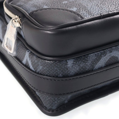 Louis Vuitton Monogram Pastel Amazon Messenger Shoulder Bag Black Leather — view 5