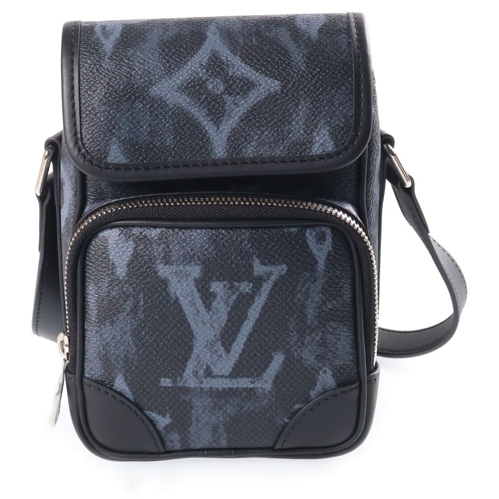 Louis Vuitton Monogram Pastel Amazon Messenger Shoulder Bag Black Leather