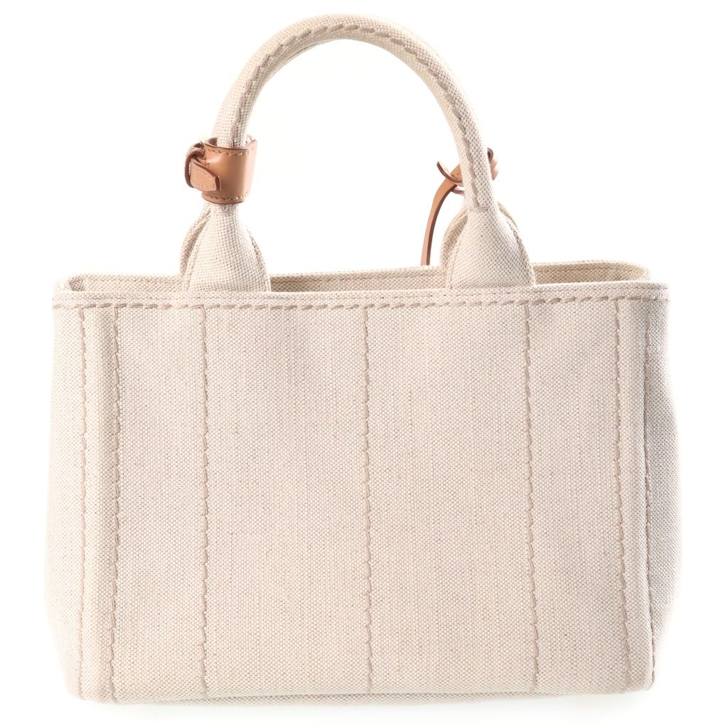 Prada Ricamo Jardiniere 2-Way Bag Canvas White — view 2