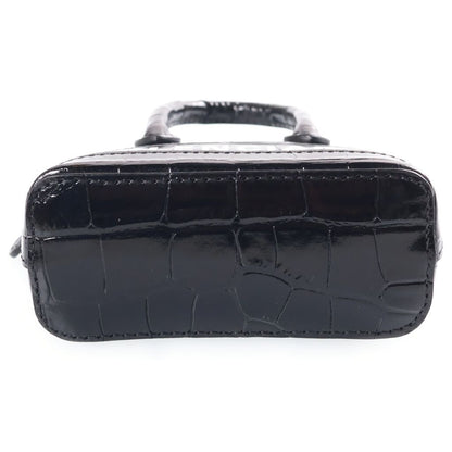 Balenciaga Ville Top Handle Mini Shoulder Bag Black Leather — view 4
