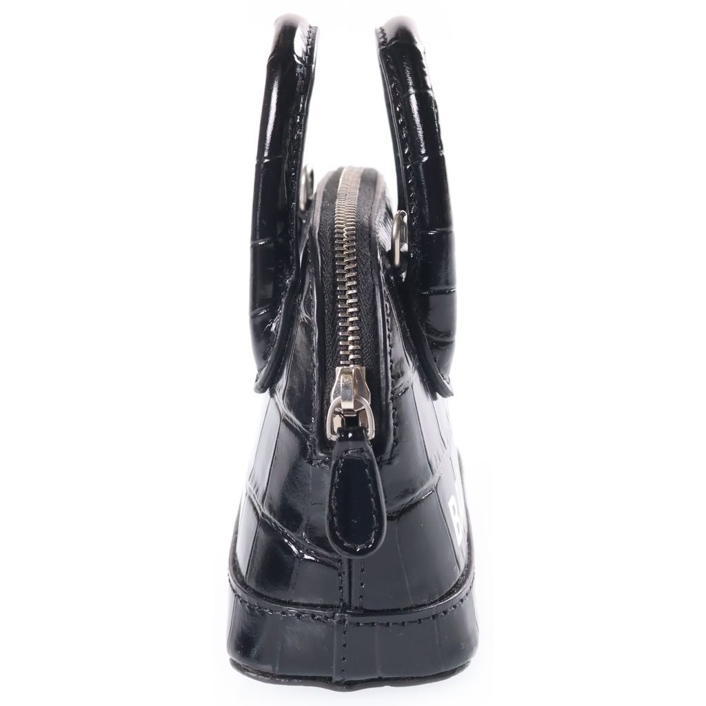 Balenciaga Ville Top Handle Mini Shoulder Bag Black Leather — view 3