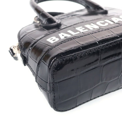 Balenciaga Ville Top Handle Mini Shoulder Bag Black Leather — view 5