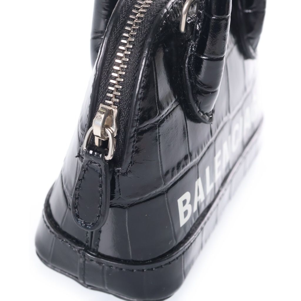 Balenciaga Ville Top Handle Mini Shoulder Bag Black Leather — view 6