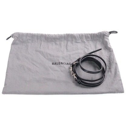Balenciaga Ville Top Handle Mini Shoulder Bag Black Leather — view 8