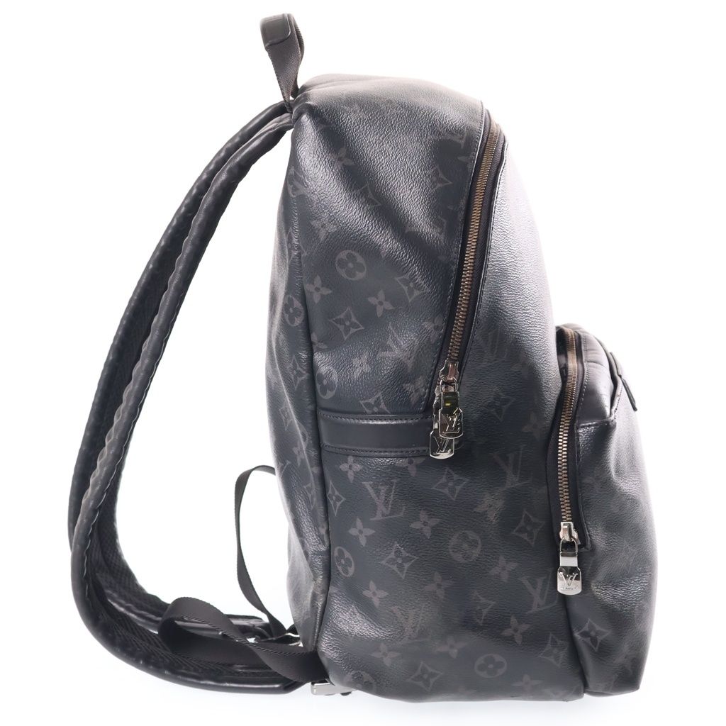 Louis Vuitton Monogram Eclipse Apollo Backpack Black Leather Silver — view 3