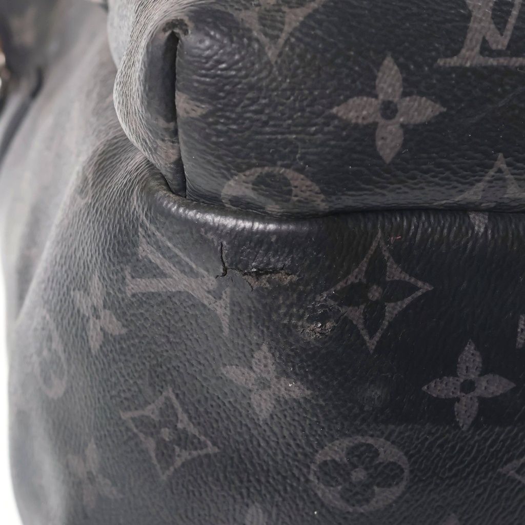 Louis Vuitton Monogram Eclipse Apollo Backpack Black Leather Silver — view 6