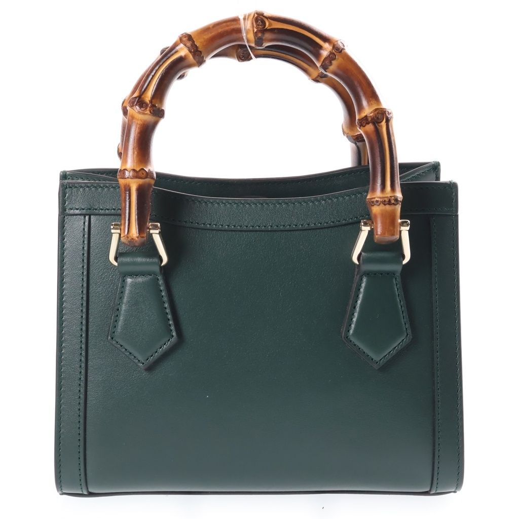 Gucci Diana Small Shoulder Bag Leather Green — view 2