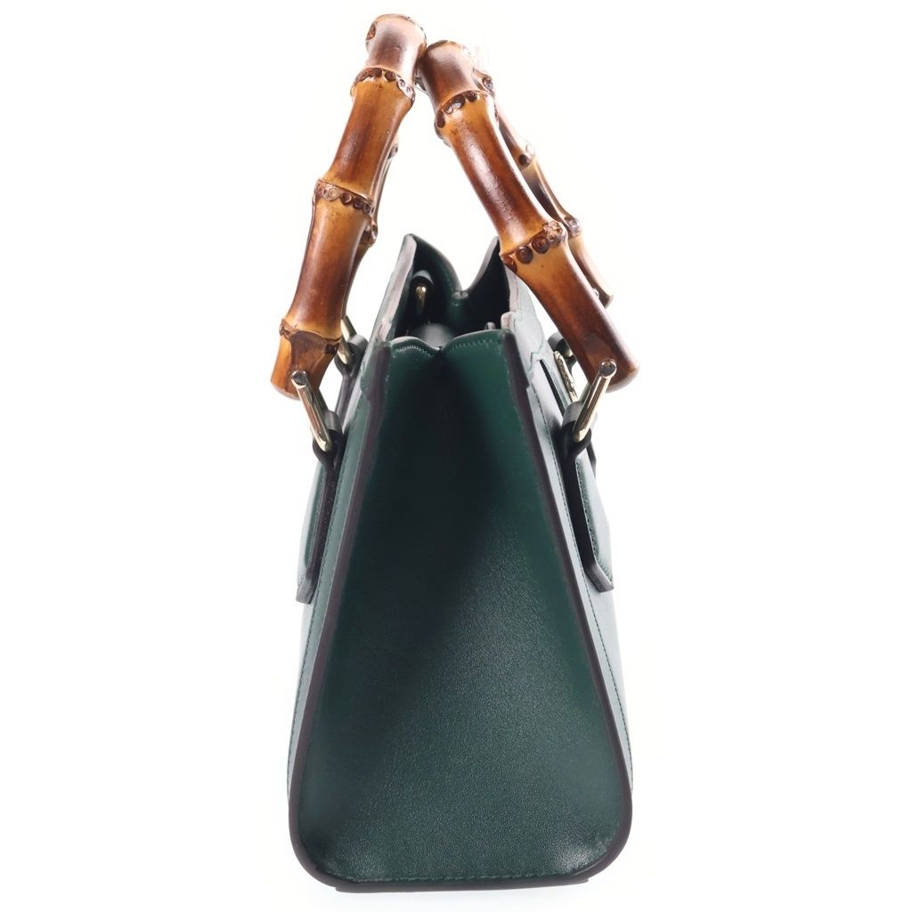 Gucci Diana Small Shoulder Bag Leather Green — view 3