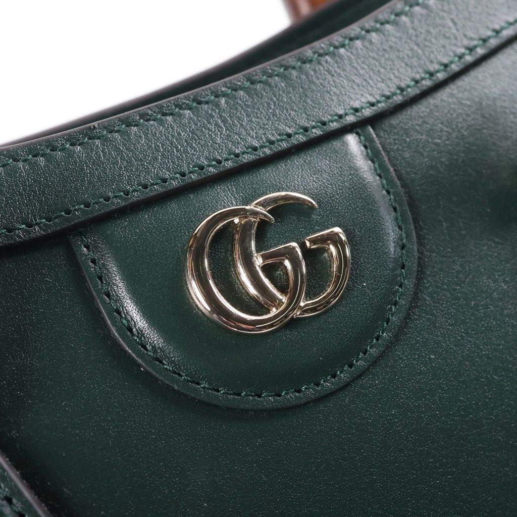 Gucci Diana Small Shoulder Bag Leather Green — view 6