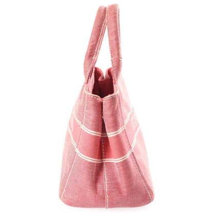 Miu Miu Jacquard Logo Denim 2-Way Bag Pink — view 3
