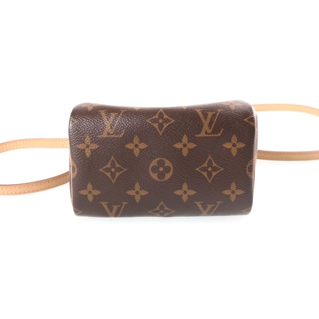 Louis Vuitton Nano Speedy Shoulder Bag 2-Way Back Leather Brown — view 4