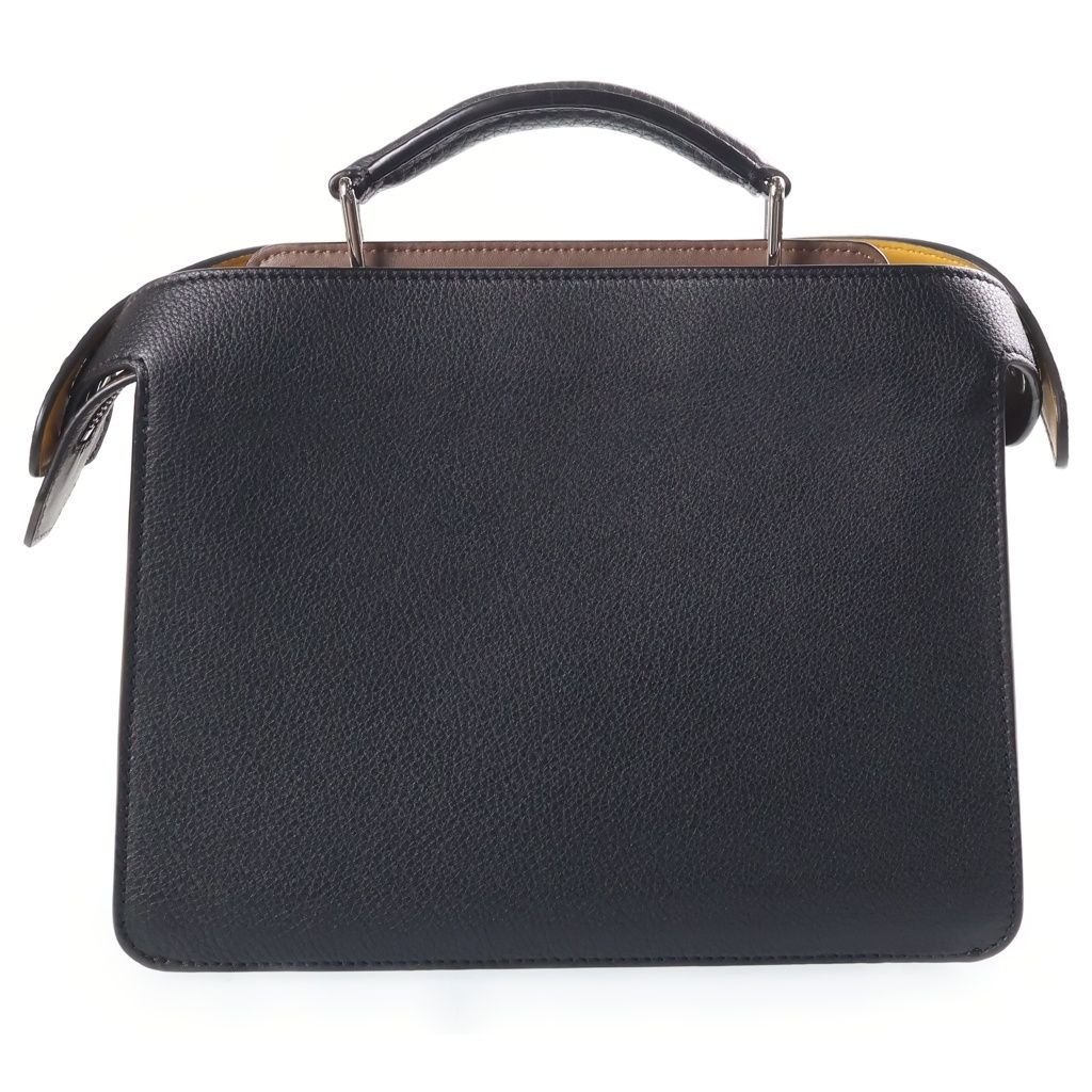 Fendi Peekaboo ISeeU Small 2-Way Shoulder Bag Black Leather — view 2