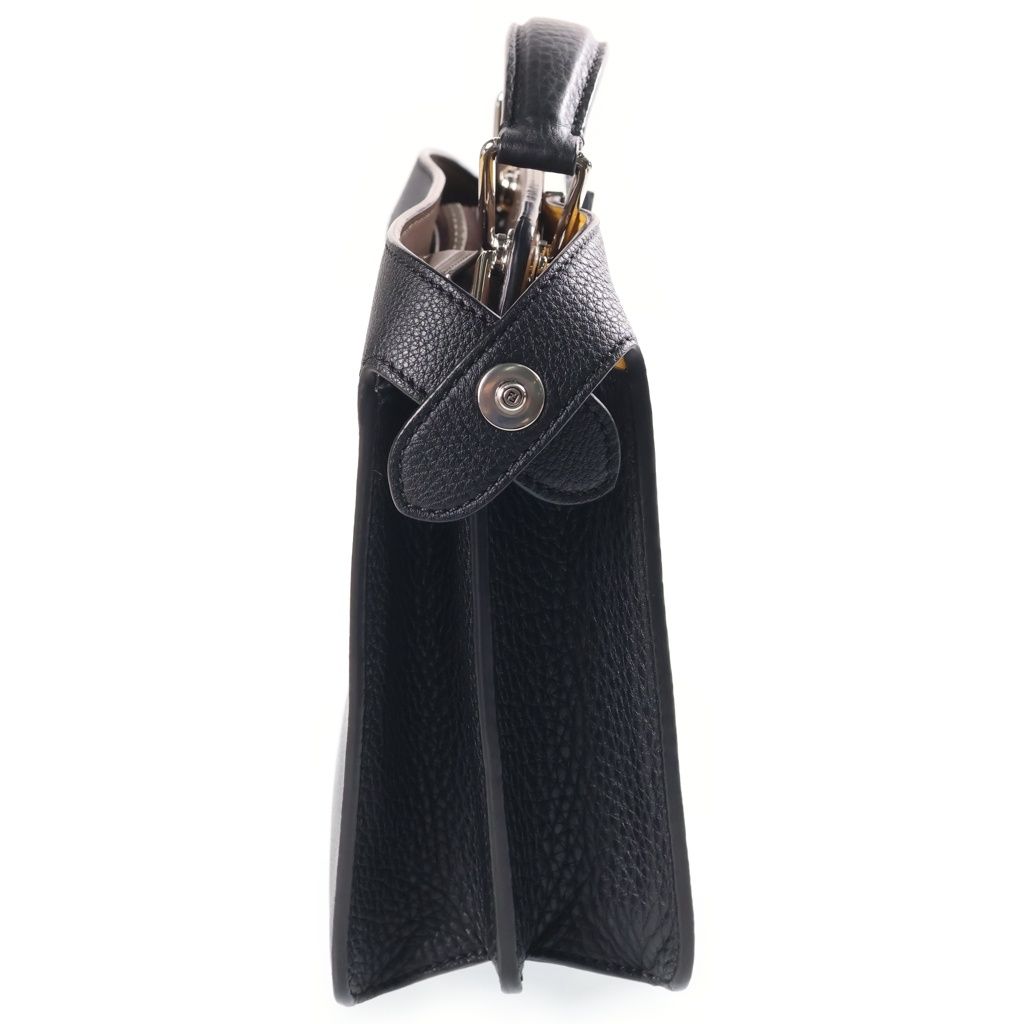 Fendi Peekaboo ISeeU Small 2-Way Shoulder Bag Black Leather — view 3