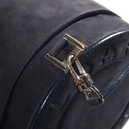 Bvlgari B.zero1 Suede Leather Handbag Navy Silver — view 6