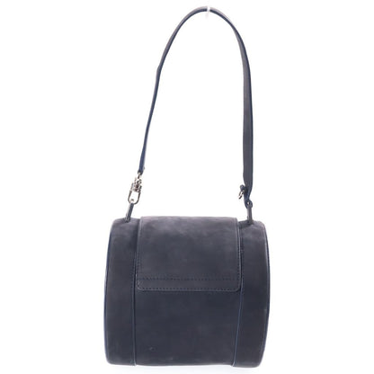 Bvlgari B.zero1 Suede Leather Handbag Navy Silver — view 2